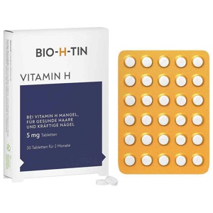 BIO-H-TIN Vitamin H 5 mg für 2 Monate Tabletten Produktbild