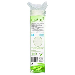 Bio Kosmetikpads 100% Bio Baumwolle Masmi, 80 St n.v. Produktbild