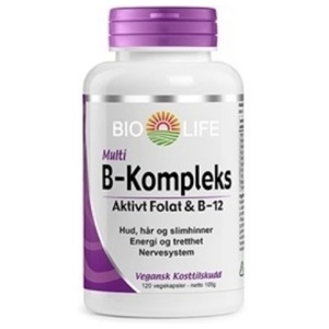 Bio Life B-Kompleks 120 kapsler produktbilde