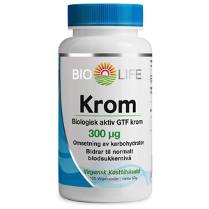 Bio-Life krom 100 kapsler produktbilde