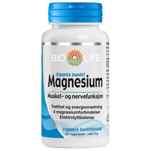 Bio-Life magnesium 60 Kapsler produktbilde