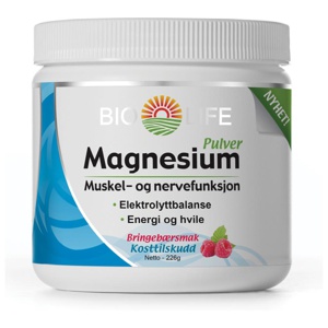 Bio-Life magnesium pulver 226 g produktbilde