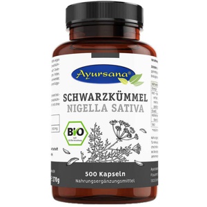 Bio Schwarzkümmel Kapseln vegan, 500 St Kapseln Produktbild