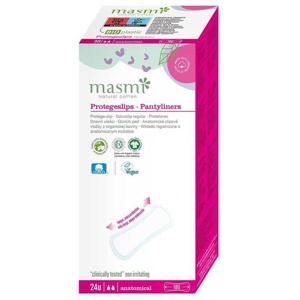 Bio Slipeinlagen Classic 100% Bio-Baumwolle Masmi, 24 St Binden Produktbild