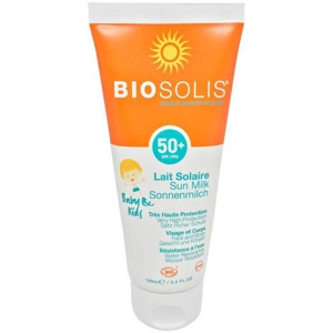Bio Sonnenmilch Baby & Kids LSF 50 + Biosolis, 100 ml Milch Produktbild