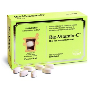 Bio-Vitamin-C 750mg tabletter 150 stk produktbilde