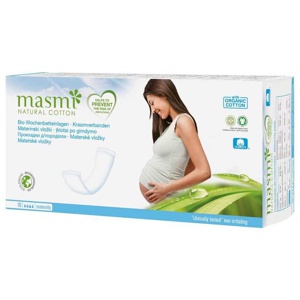 Bio Wochenbetteinlagen 100% Bio Baumwolle Masmi, 10 St n.v. Produktbild