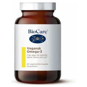 BioCare Vegansk Omega-3, 60 kapslar produkt bild