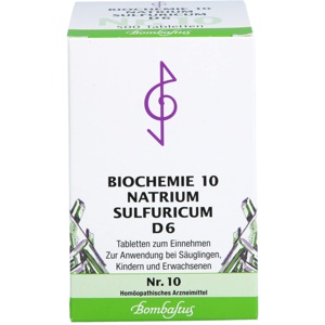 BIOCHEMIE 10 Natrium sulfuricum D 6 Tabletten Produktbild