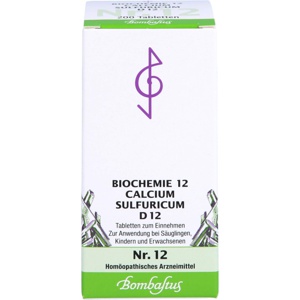 BIOCHEMIE 12 Calcium sulfuricum D 12 Tabletten Produktbild