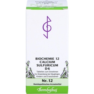BIOCHEMIE 12 Calcium sulfuricum D 6 Tabletten Produktbild