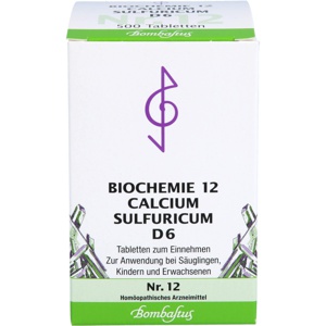 BIOCHEMIE 12 Calcium sulfuricum D 6 Tabletten Produktbild