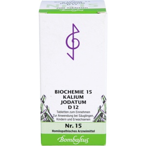 BIOCHEMIE 15 Kalium jodatum D 12 Tabletten Produktbild