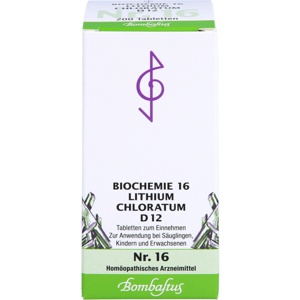 BIOCHEMIE 16 Lithium chloratum D 12 Tabletten Produktbild