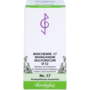 BIOCHEMIE 17 Manganum sulfuricum D 12 Tabletten Produktbild