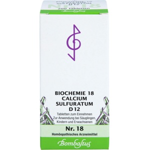 BIOCHEMIE 18 Calcium sulfuratum D 12 Tabletten Produktbild