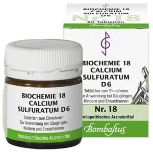 BIOCHEMIE 18 Calcium sulfuratum D 6 Tabletten Produktbild