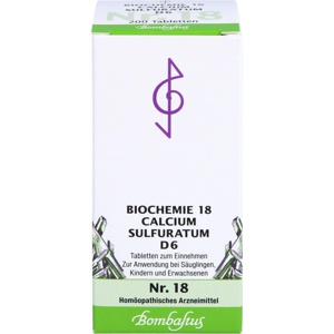 BIOCHEMIE 18 Calcium sulfuratum D 6 Tabletten Produktbild