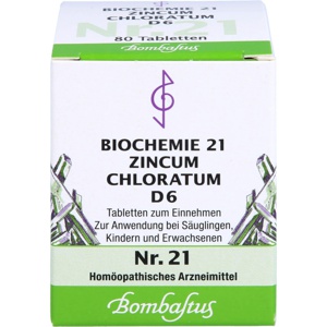 BIOCHEMIE 21 Zincum chloratum D 6 Tabletten Produktbild