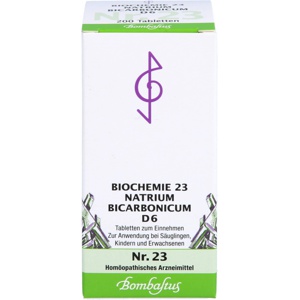 BIOCHEMIE 23 Natrium bicarbonicum D 6 Tabletten Produktbild