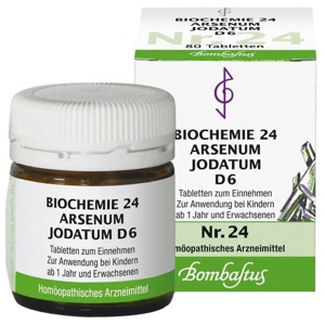 BIOCHEMIE 24 Arsenum jodatum D 6 Tabletten Produktbild