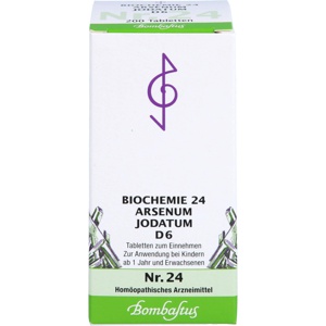 BIOCHEMIE 24 Arsenum jodatum D 6 Tabletten Produktbild
