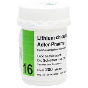 BIOCHEMIE Adler 16 Lithium chloratum D 12 Tabl. Produktbild