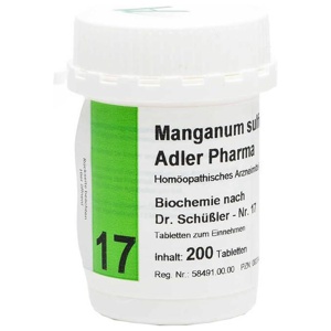 BIOCHEMIE Adler 17 Manganum sulfuricum D 12 Tabl. Produktbild