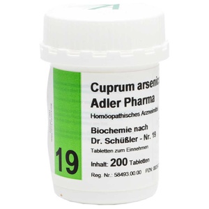 BIOCHEMIE Adler 19 Cuprum arsenicosum D 12 Tabl. Produktbild