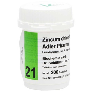 BIOCHEMIE Adler 21 Zincum chloratum D 12 Tabletten Produktbild