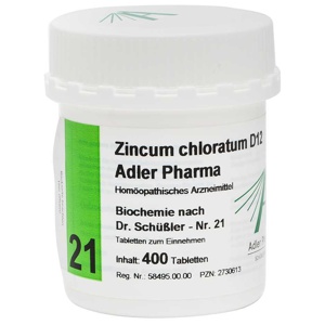 BIOCHEMIE Adler 21 Zincum chloratum D 12 Tabletten Produktbild