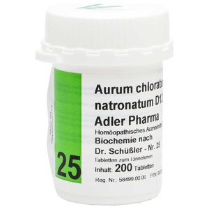 BIOCHEMIE Adler 25 Aurum chloratum natr.D 12 Tabl. Produktbild