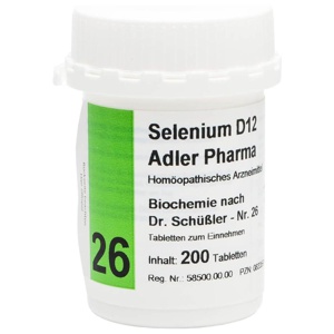 Biochemie Adler 26 Selenium, 200 St Tabletten Produktbild