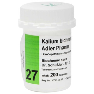 BIOCHEMIE Adler 27 Kalium bichrom D 12 Tabletten Produktbild