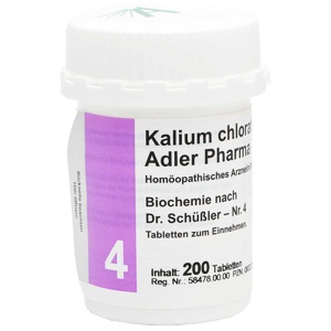 BIOCHEMIE Adler 4 Kalium chloratum D 6 Tabletten Produktbild