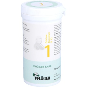 BIOCHEMIE Pflüger 1 Calcium fluoratum D 12 Pulver Produktbild
