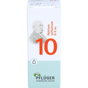 BIOCHEMIE Pflüger 10 Natrium sulfuricum D 6 Tropf. Produktbild