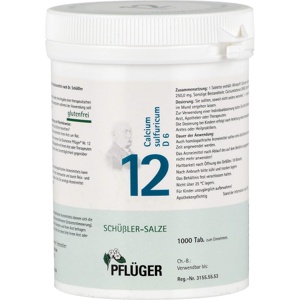 BIOCHEMIE Pflüger 12 Calcium sulfuricum D 6 Tabl. Produktbild