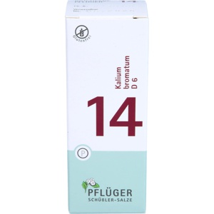 BIOCHEMIE Pflüger 14 Kalium bromatum D 6 Tabletten Produktbild