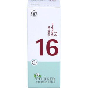 BIOCHEMIE Pflüger 16 Lithium chloratum D 6 Tabl. Produktbild