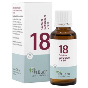 BIOCHEMIE Pflüger 18 Calcium sulfuratum D 6 Tropf. Produktbild