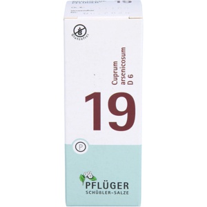 BIOCHEMIE Pflüger 19 Cuprum arsenicosum D 6 Tabl. Produktbild