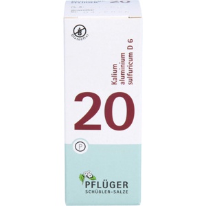 BIOCHEMIE Pflüger 20 Kalium alumin.sulfur.D 6 Tab. Produktbild