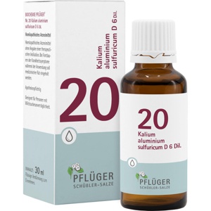 BIOCHEMIE Pflüger 20 Kalium alumin.sulfur.D 6 Tro. Produktbild