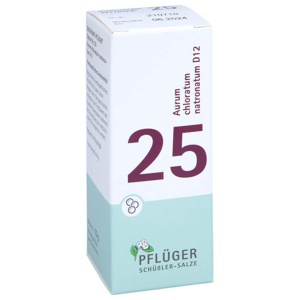 BIOCHEMIE Pflüger 25 Aurum chlorat.natron.D 12 Gl. Produktbild