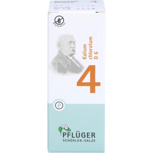 BIOCHEMIE Pflüger 4 Kalium chloratum D 6 Tabletten Produktbild