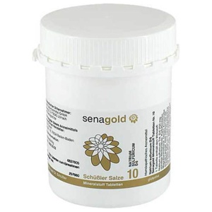 Biochemie Senagold 10 Natrium sulfuricum D 6 Tabletten, 1000 St Tabletten Produktbild