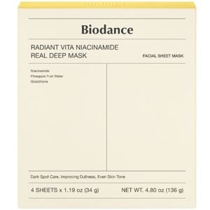 Biodance Radiant Vita Niacinamide Real Deep Mask&nbsp;4-pack produkt bild