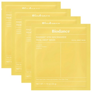 Biodance Radiant Vita Niacinamide Real Deep Mask - 4 stk. produktbillede