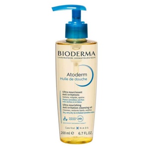 Bioderma Atoderm Huile de Douche für trockene, zu Neurodermitis und Ekzemen neigende Haut, 200 ml Öl Produktbild